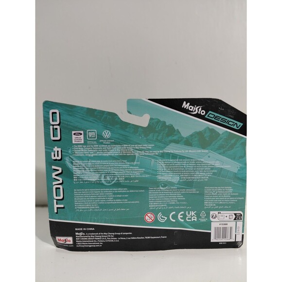 NIP Maisto Tow & Go 1:64 Die Cast 1993 Chevrolet 454 SS Pickup & Camper Trailer - Picture 5 of 5